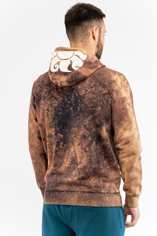 Sudadera tie-dye - Marrón