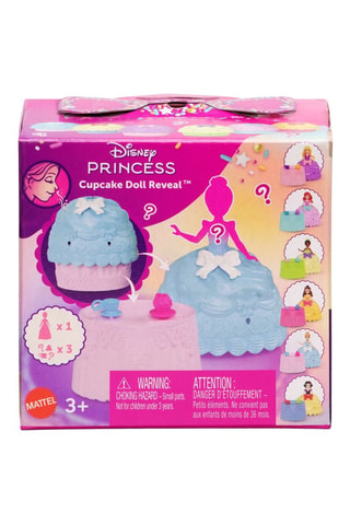 Pequeña muñeca Cupcake Doll Reveal Princesas Disney - Con 5 accesorios