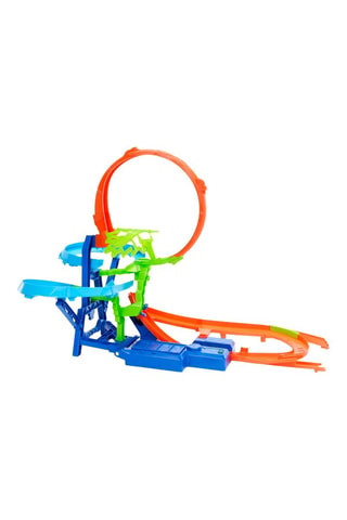 Pista Choque en el aire con propulsor motorizado y coche Hot Wheels - Desde 5 años