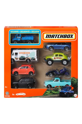Caja de 8 coches o camiones - Desde 3 años