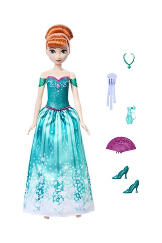 Muñeca Anna Spin and reveal Frozen Disney - 10 accesorios - Desde 36 meses