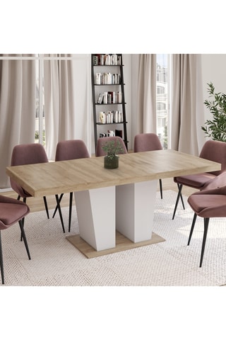 Mesa de comedor extensible Ezra - 160-200 x 90 x 75 cm