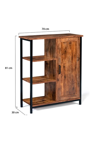 Aparador de 1 puerta Elize - 70 x 81 x 30 cm