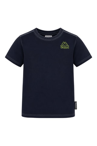 Camiseta - Azul noche y lima