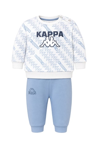 Sudadera y pantalón de chándal - Azul claro y blanco