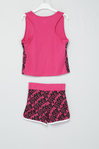 Camiseta de tirantes y short - Fucsia