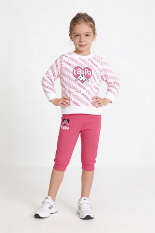 Sudadera y pantalón de chándal - Blanco y rosa