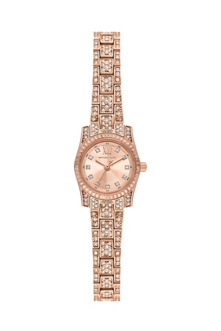 Relógio de quartzo em aço Lexington - Dourado rosa