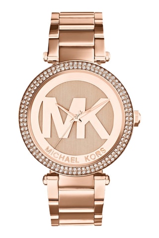 Relógio de quartzo em aço Parker - Dourado rosa