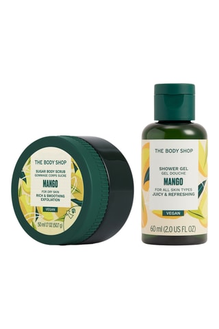 Gel de ducha y exfoliante corporal Mango - Para todo tipo de piel - 60 y 50 ml
