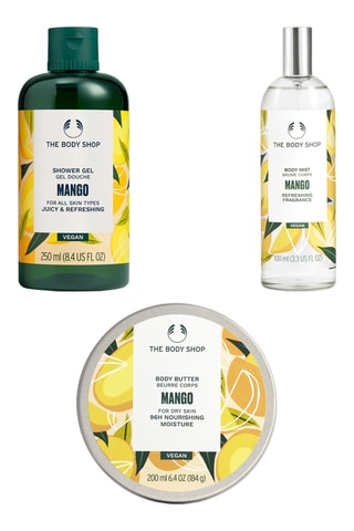 Gel de ducha, manteca corporal y bruma corporal Mango - Piel seca - 250, 200 y 100 ml