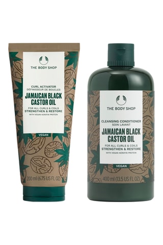 Acondicionador limpiador y activador de rizos JBCO - Cabello afro y rizado - 400 y 200 ml