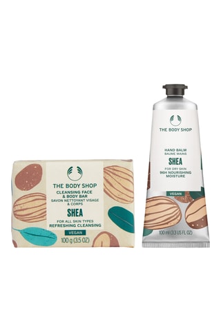 Jabón facial y corporal y crema de manos nutritiva Shea - Piel de seca a muy seca - 100 g y 100 ml