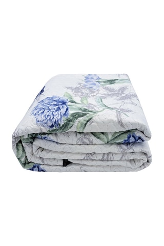 Conjunto de edredão Branco e azul