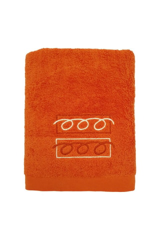 3 toalhas Laranja e branco
