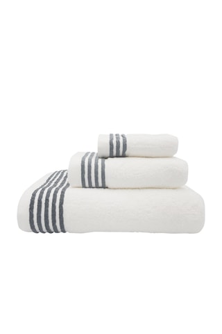 3 guardanapos Branco e cinzento