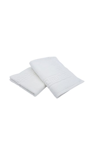 2 tapetes de banho Branco - 100 x 150 cm