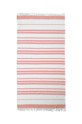 2 toalhas foutas de praia - Rosa e azul - 100 x 80 cm