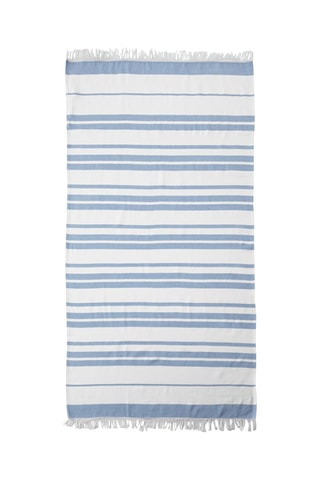 2 toalhas foutas de praia - Rosa e azul - 100 x 80 cm