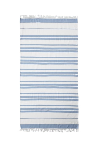 2 toalhas foutas de praia - Rosa e azul - 160 x 180 cm