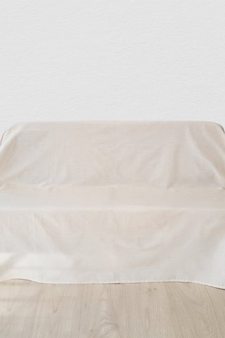 Manta de sofá Naila Bege e branco - 230 x 260 cm