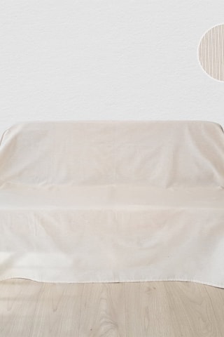Manta de sofá Naila Bege e branco - 230 x 260 cm