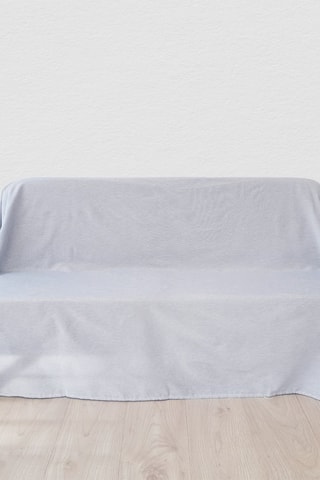 Manta de sofá Naila Azul e branco - 230 x 260 cm