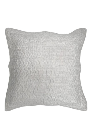 Conjunto colcha - Cinzento e branco