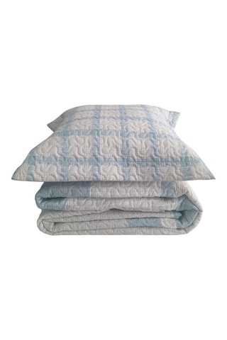 Conjunto colcha - Azul e branco