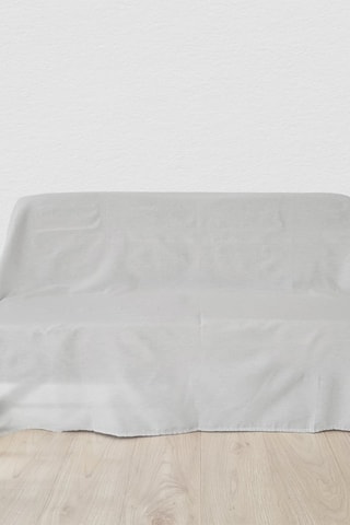 Manta de sofá Naila Cinzento e branco - 230 x 260 cm
