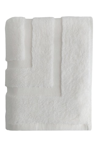 2 toalhas de rosto - Branco - 30 x 50 cm