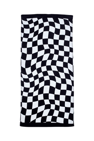 Toalha de praia - Preto e branco - 76 x 160 cm