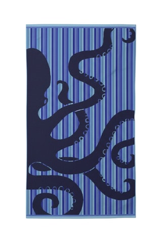 Toalha de banho grande - Azul - 90 x 170 cm