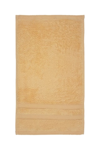 3 toalhas de banho Mostarda - 30 x 50 cm
