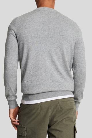 Jersey de lana merino - Gris jaspeado