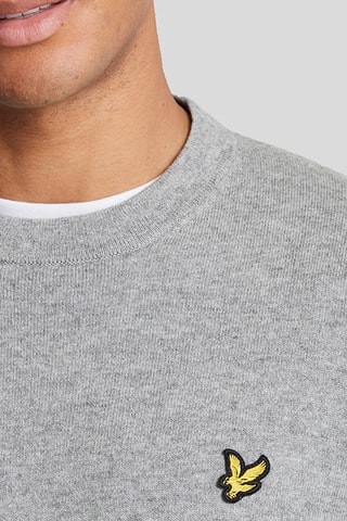 Jersey de lana merino - Gris jaspeado