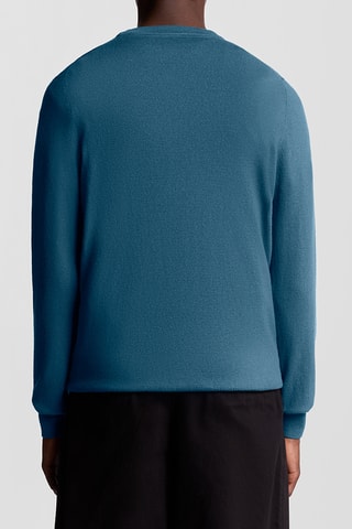 Jersey de lana merino - Azul pato