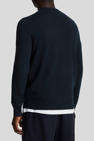 Jersey de lana de cordero - Azul marino