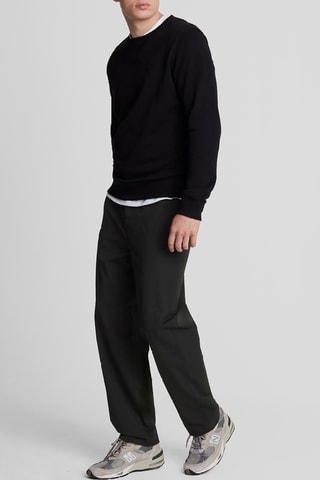 Pantalón straight - Negro