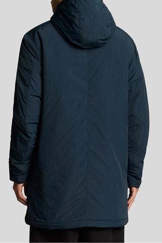 Parka con capucha - Azul marino