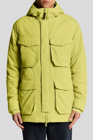 Parka con capucha - Amarillo