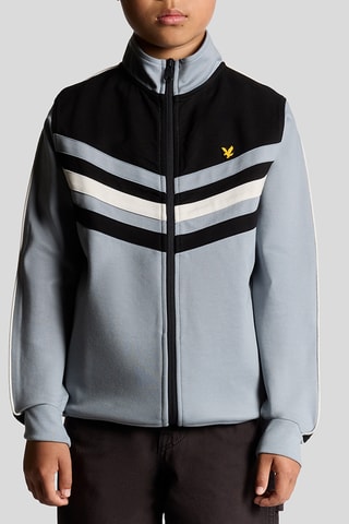 Chaqueta - Celeste y negro