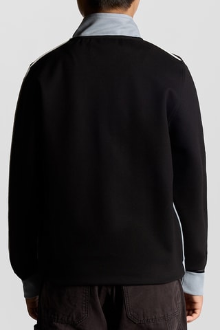 Chaqueta - Celeste y negro
