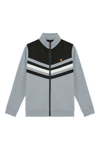 Chaqueta - Celeste y negro