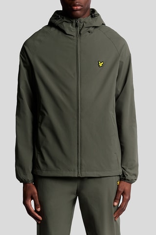 Chaqueta con capucha - Verde oscuro