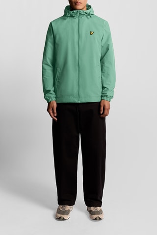 Cortavientos con capucha - Verde