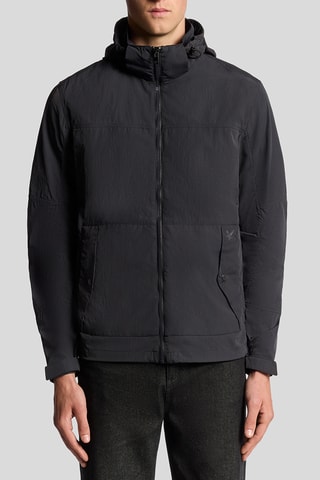 Chaqueta con capucha - Negro