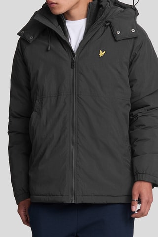 Chaqueta con capucha - Negro
