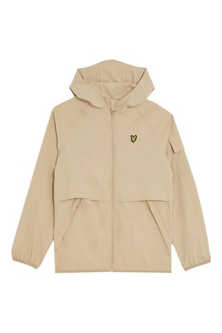 Cortavientos con capucha - Beige