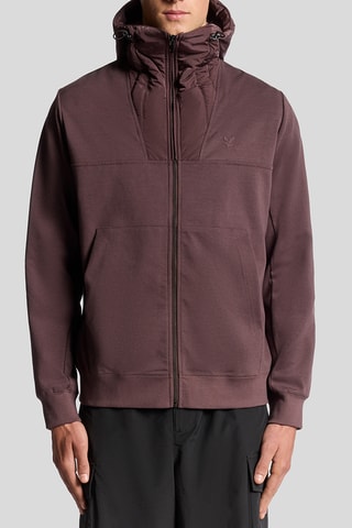 Chaqueta con capucha - Burdeos
